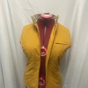 Roots Quilted Yellow reversible Women's Vest